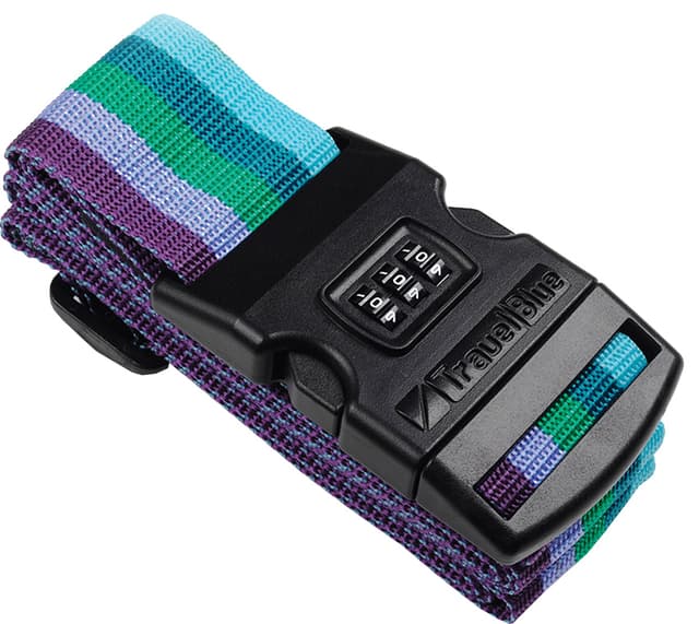 Travel Blue Security Strap bagagerem med adresslapp och lås