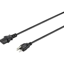 Basetech BT-1886929 IEC Anslutningskabel Svart 2.00 m