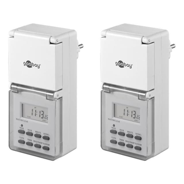 Goobay Set med 2, digital timer IP44