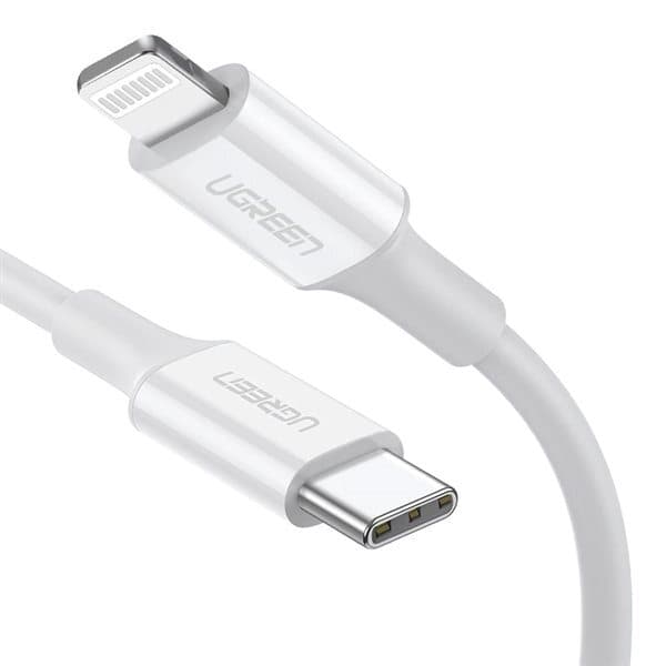 USB typ-C till Lightningkabel MFI 2m Vit
