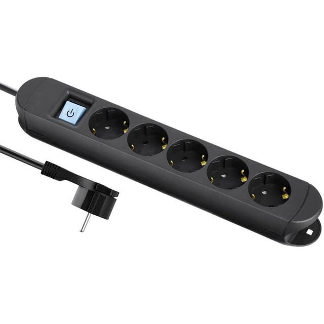 Maxtrack NV 57-2 L Förgreningsdosa med brytare Svart