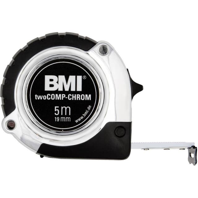 BMI chrom 475841221 Måttband 8 m Stål