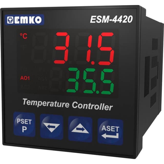 Emko ESM-4420 2-punkts, P, PI, PD, PID Termostat J, K,