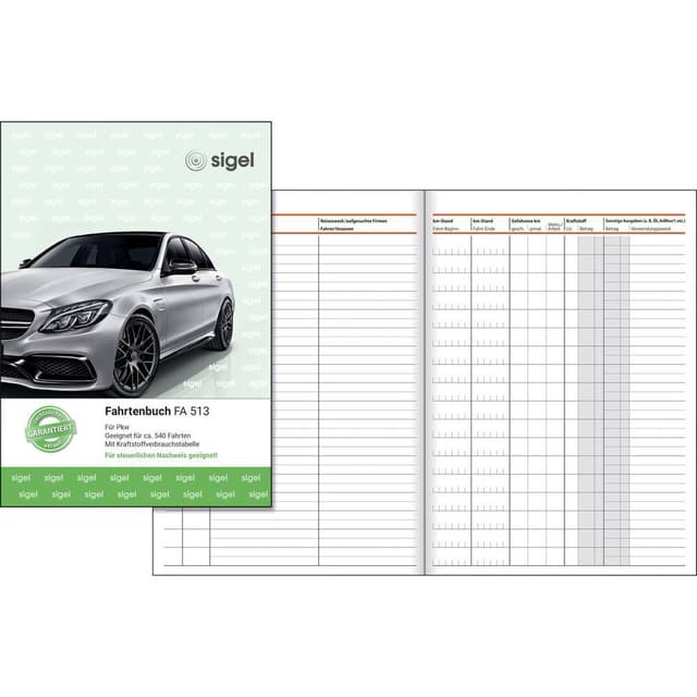 Sigel Färdbok FA513 DIN A5 Antal ark: 32 Vit 1 st