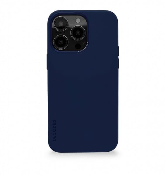 Decoded iPhone 14 Pro Max Skal Silicone Backcover Navy Peony
