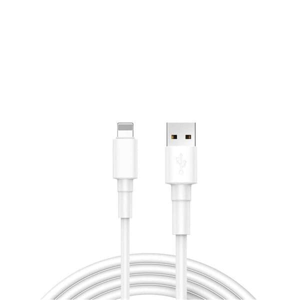 Reekin Laddningskabel Lightning/iPhone 2,4A - vit
