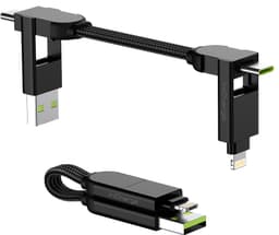 Rolling Square InCharge X 100W multiportskabel (svart)