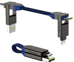 Rolling Square InCharge X 100W multiportskabel (blå)