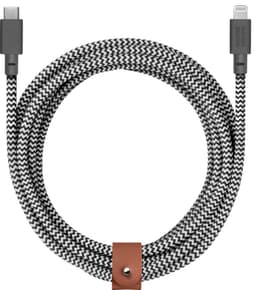 Native Union Belt XL USB-C till Lightning-kabel (zebra)