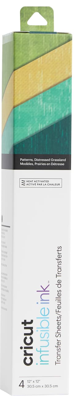 Cricut Infusible Ink transferpapper 4-pack (distressed grassland)