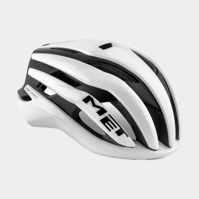 Met Trenta MIPS White Black/Matt Glossy, Cykelhjälm Vit Large