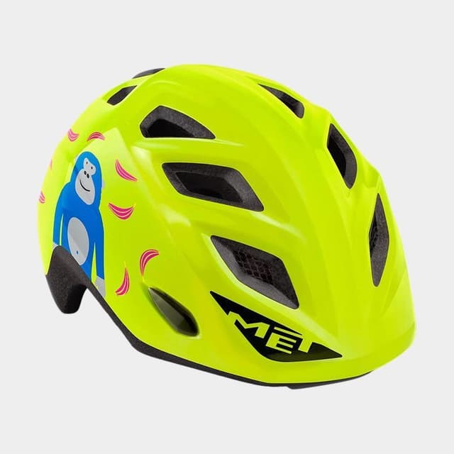 Met Genio Lime Green Monkey/Glossy, Cykelhjälm Grön Onesize
