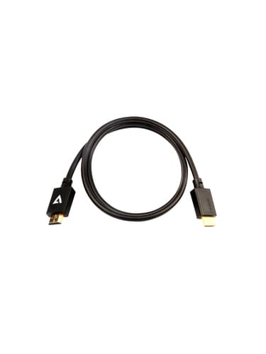 V7 V7HDMIPRO-1M-BLK, 1 m, HDMI Typ A (standard), 2 x HDMI Type A (Stan