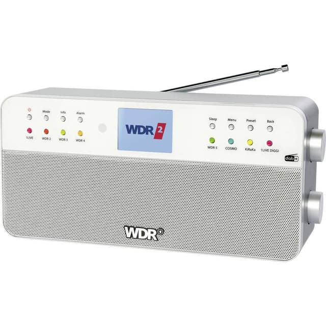 Dual WDR Köksradio DAB+, FM Bluetooth, AUX Vit