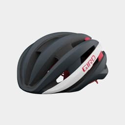 GIRO Synthe MIPS II Matte Portaro Grey/White/Red, Cykelhjälm Grå M