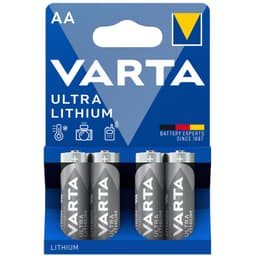Varta Ultra Lithium AA -batterier (4-pack)
