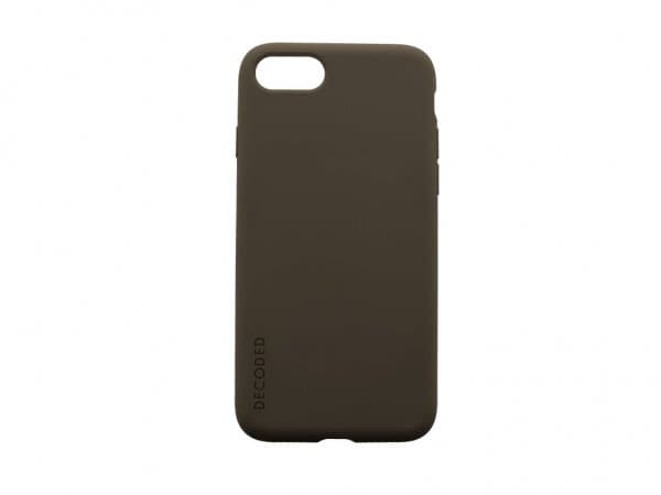Decoded iPhone 7/8/SE Skal Silicone Backcover Dark Taupe