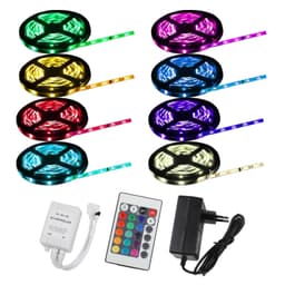 ECD Germany LED bandet 5050 SMD, 8 meter (3 + 5 meter) / 30 LED per meter /