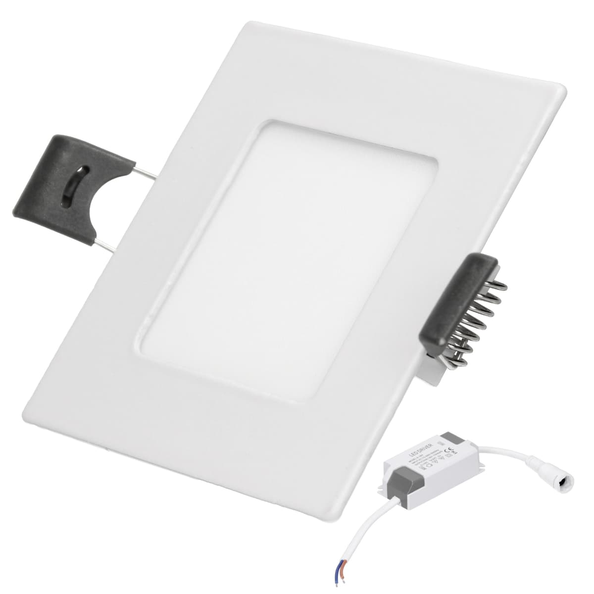 ECD Germany 8-pack LED infälld ljus 3W - panel spotlights tak Ultra ...