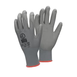 ECD 120 Germany par PU-arbete handskar, storlek 7-S, Gray, mekaniker handskar