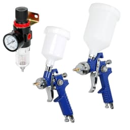 Sprutpistol HVLP sprutpistol set 0,8 1,4 billack vattenavskiljare 1/4 """"