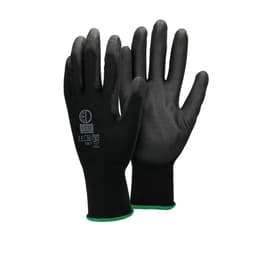 ECD Germany 24 par arbetshandskar med PU-beläggning - storlek 11-XXL - svart -