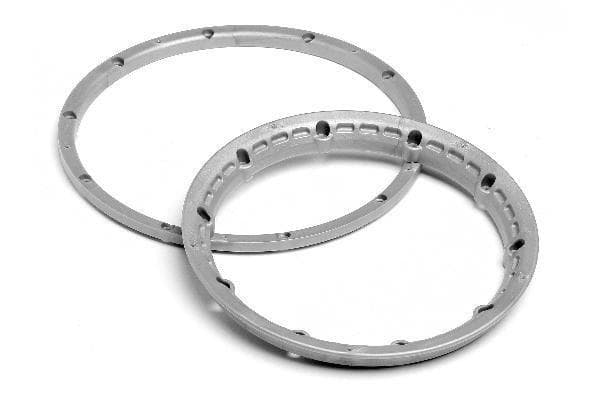 Heavy Duty Wheel Bead Lock Rings Silver F. 2 Whl