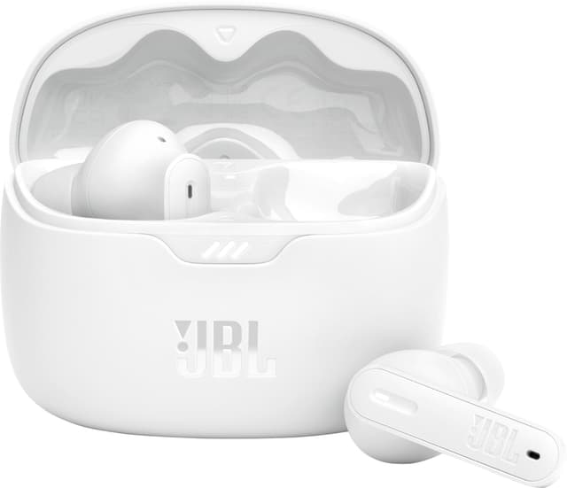 JBL Tune Beam true wireless in-ear-hörlurar (vita)