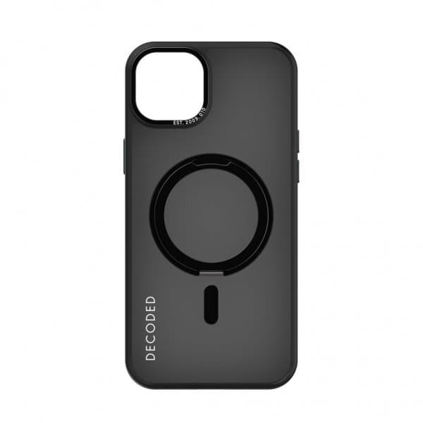 Decoded iPhone 15 Plus Skal Recycled Plastic Transparant Loop Stand Back Cover Svart