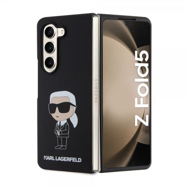 Karl Lagerfeld Samsung Galaxy Z Fold 5 Skal Ikonik Metal Pin Svart