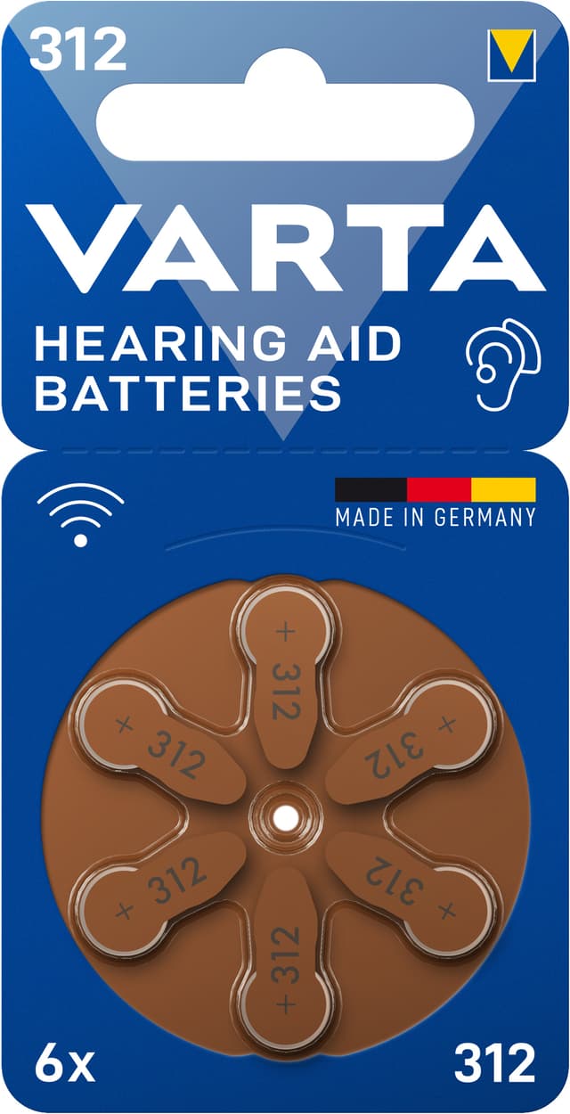 Varta 312 batterier för hörapparat 7042216 (6-pack)
