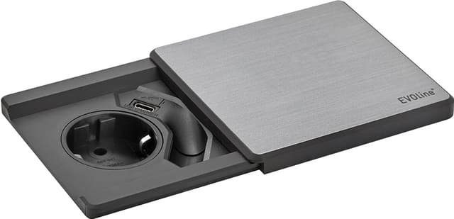 EVOline Square80 eluttag (silver)