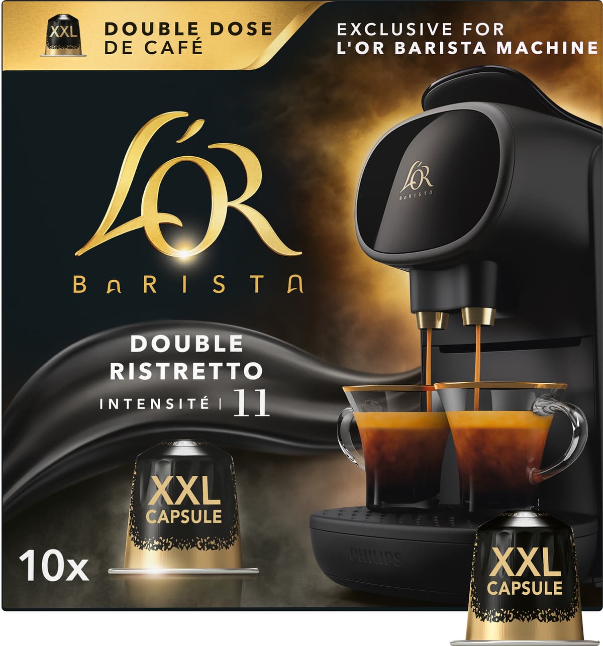 L'OR Barista Double Ristretto intensitet 11 kaffekapslar (10 st ...