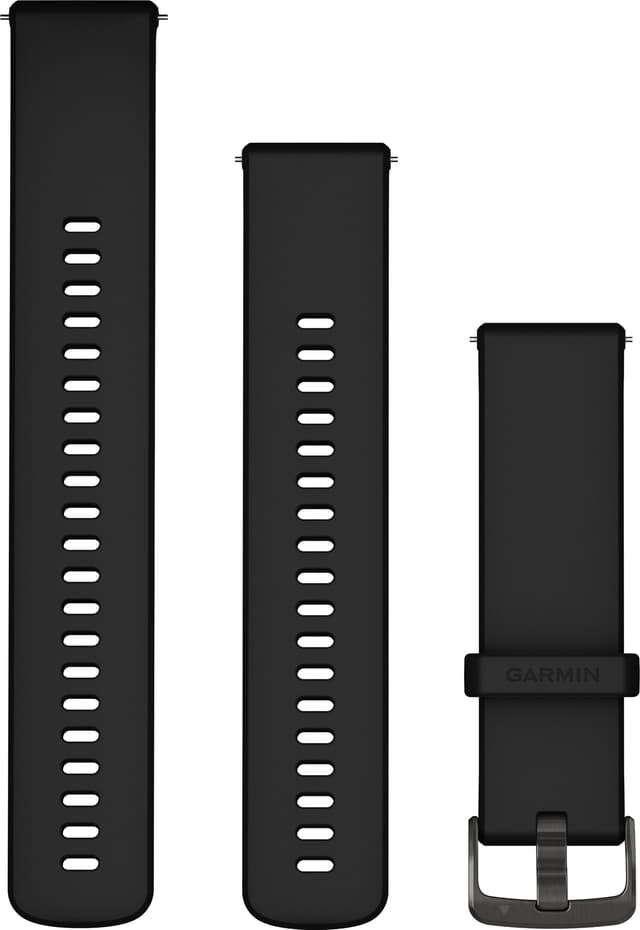 Garmin 22mm Quick Release silikon klockarmband (svart)
