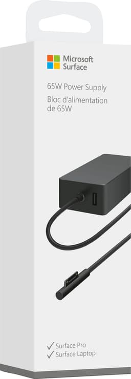 Microsoft Surface 65W laddare för bärbar dator