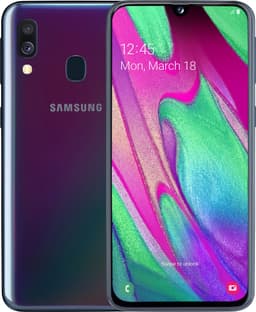 Samsung Galaxy A40 Enterprise smartphone (svart)