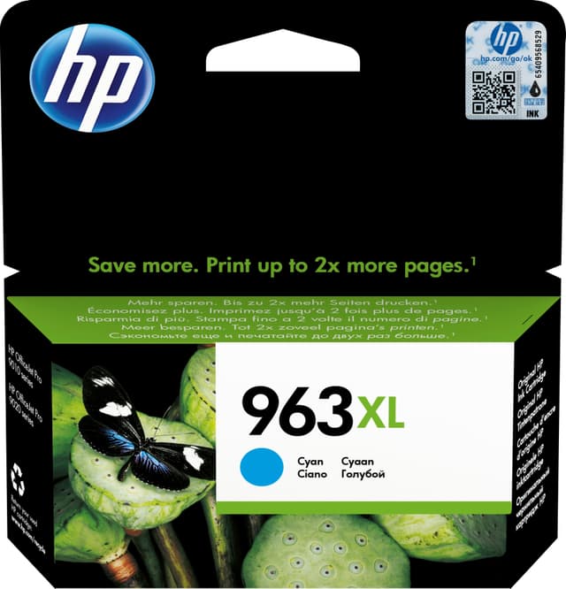 HP 963 XL cyan högkapacitets bläckpatron