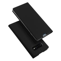 DUX DUCIS PU-läderskal / -fodral Galaxy S10+ med hållare och kortuttag