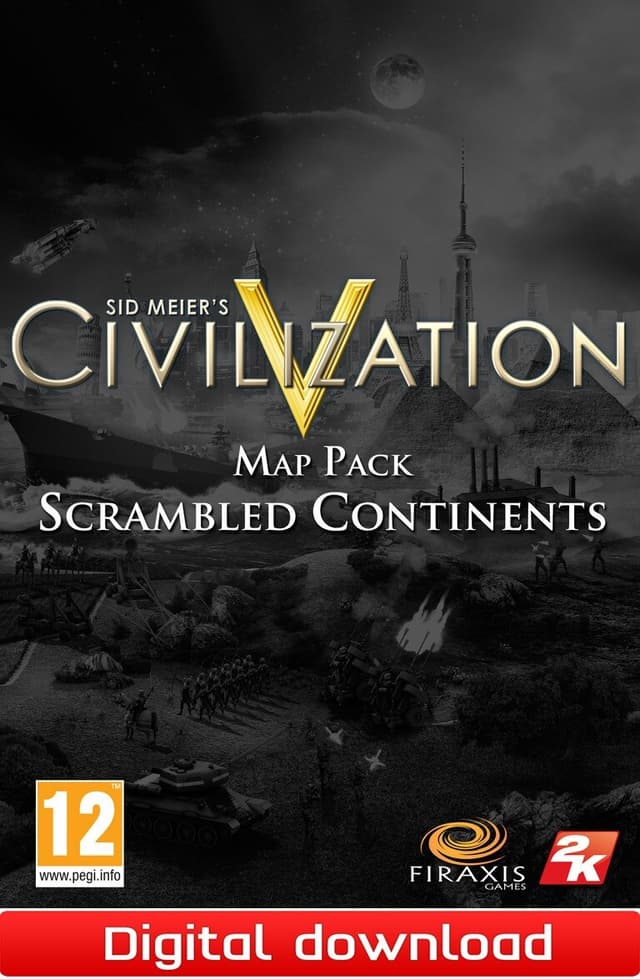 Sid Meier"s Civilization V Scrambled Continents Map Pack - PC Windows