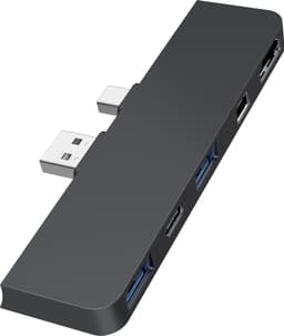 Hyperdrive 5-i-2-hubb för Surface Pro 4/5/6 (svart)