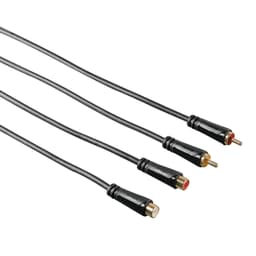 Hama Ljudkabel 2 x RCA-hane - 2 x RCA-hona (5 m)