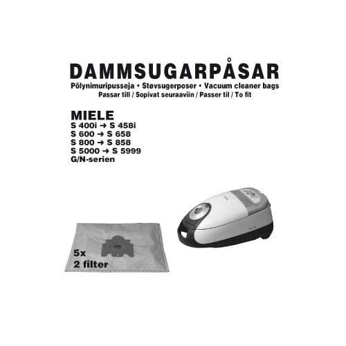 Champion Dammpåsar Miele 5st 2st filte