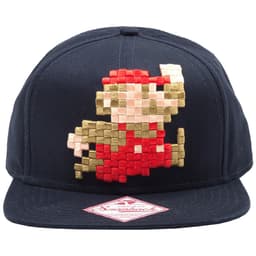Nintendo 3D pixel Jumping Mario keps (svart)