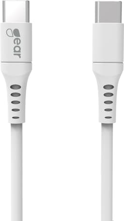 Gear USB-C till USB-C 2.0 kabel 1m (vit)