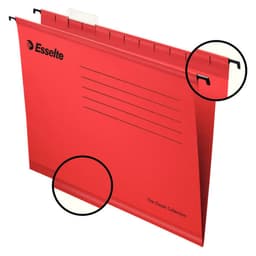 ESSELTE Hängmapp Standard A4 Röd 25-pack