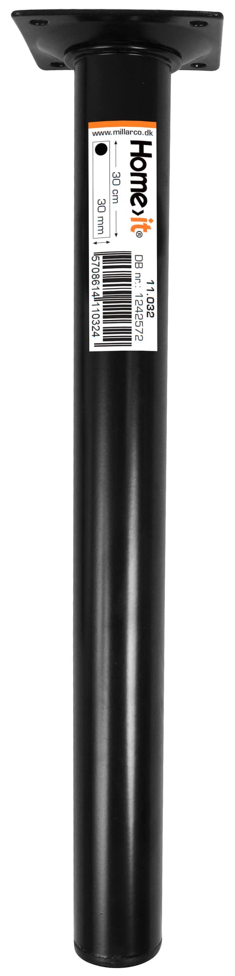 Bordbein 30 cm - dia. 30 mm - svart