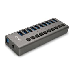 i-tec U3CHARGEHUB10, inomhus, AC, Grå