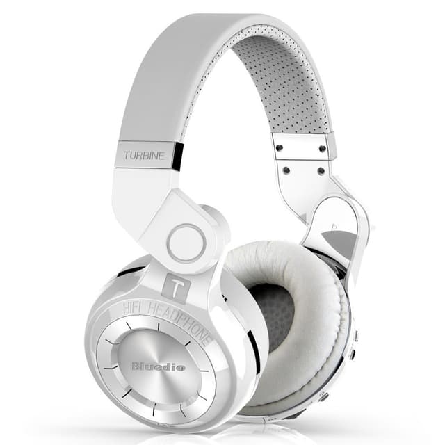 Bluedio T2+ Trådlös Bluetooth Stereo hörlurar / headset VIT