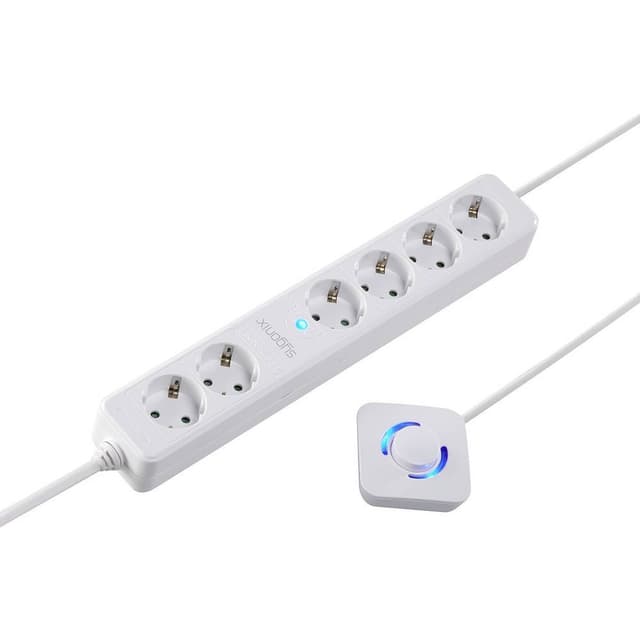 Sygonix SY-4535066 Förgreningsdosa med brytare Vit
