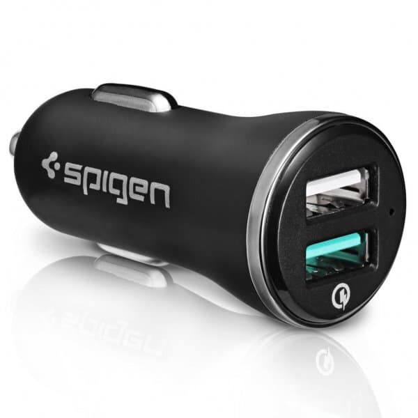 Spigen Billaddare F27QC QC 3.0 Svart